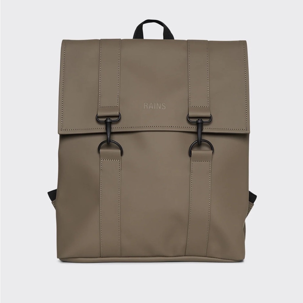NWT Rains MSN Waterproof Backpack in Wood